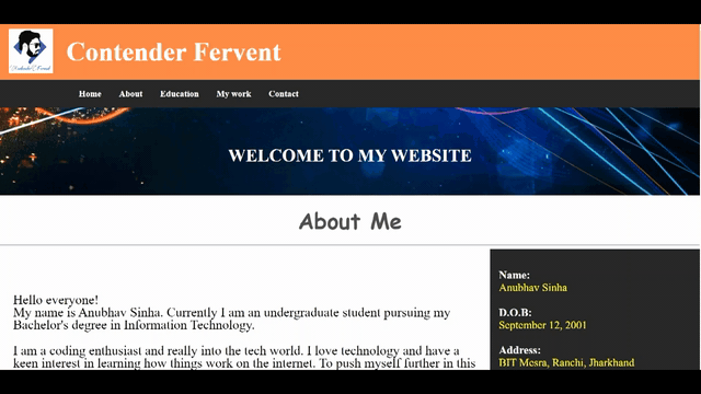 My Portfolio website